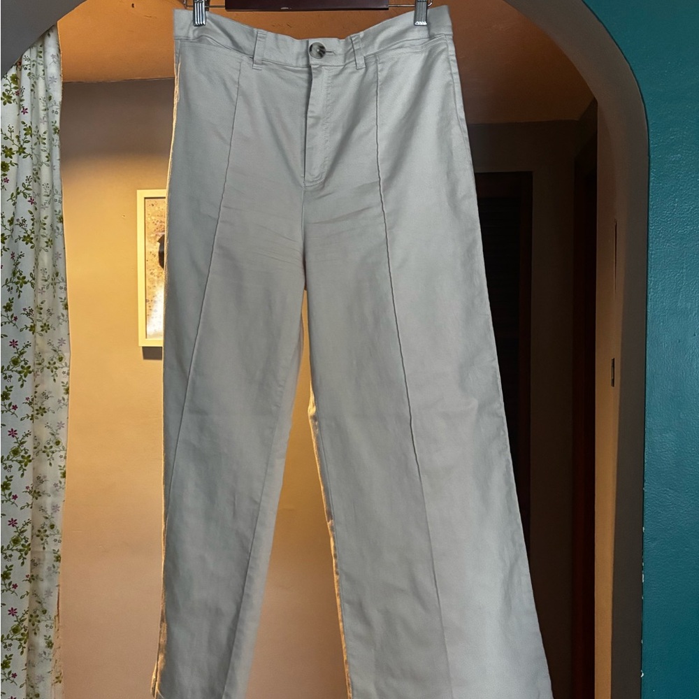 Women's Wide Leg trousers- Brass sailor pant